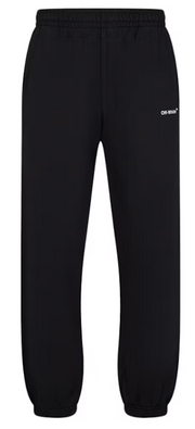 Off-White Caravaggio Saint Jerome Writing Diag Slim Fit Sweatpants Black & White XL