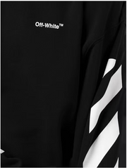 OFF-WHITE Diagonal 'Helvetica' Oversized Crewneck Sweater MD