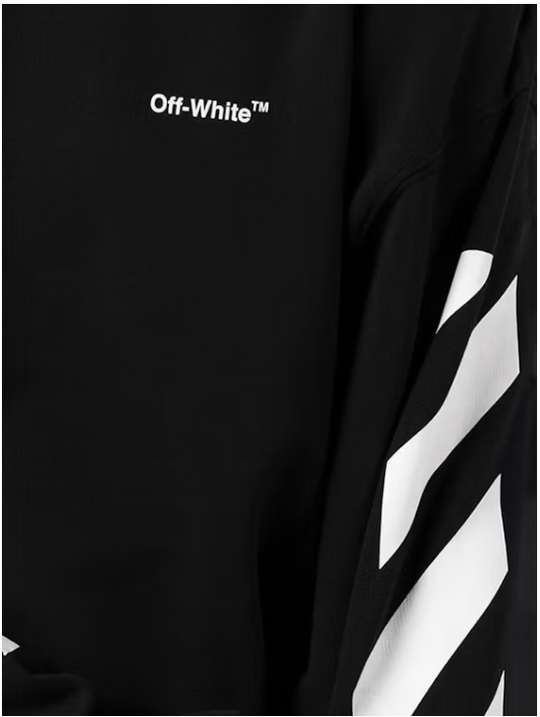 OFF-WHITE Diagonal 'Helvetica' Oversized Crewneck Sweater MD