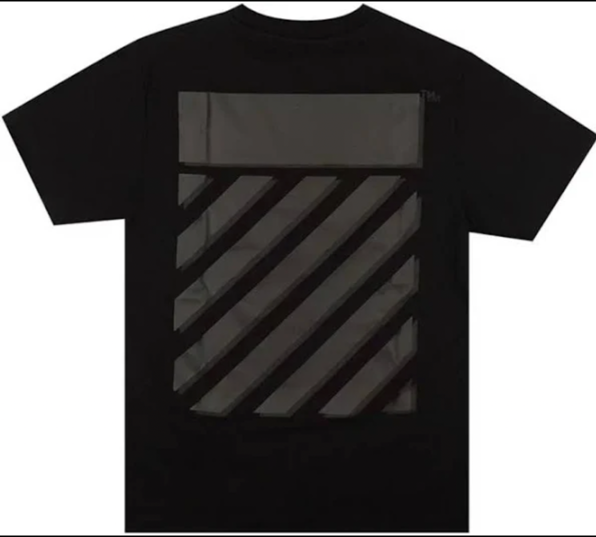 Off-White Diagonal Tab Slim Black T-Shirt XL