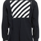 OFF-WHITE Diagonal Square Pocket Skate L/S Black & White Shirt MD