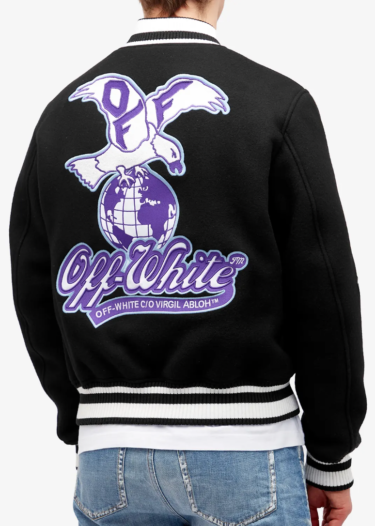 OFF-WHITE Eagle Wool Varsity Jacket SS 25 Capsule Exclusive Size 52 (2XL)