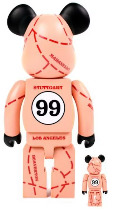 Limited Edition Bearbrick x Illest x Medicom 100% & 400% Figure Set