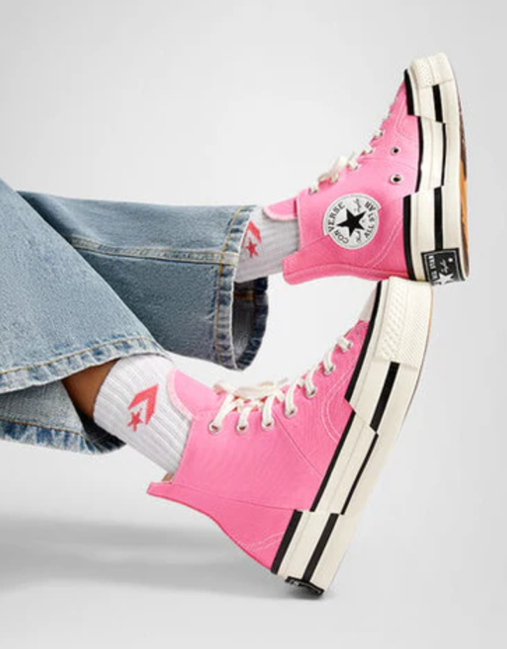 Converse Chuck 70 Plus 'Oops Pink' High-Top Sneakers 8.5M MSRP: $100