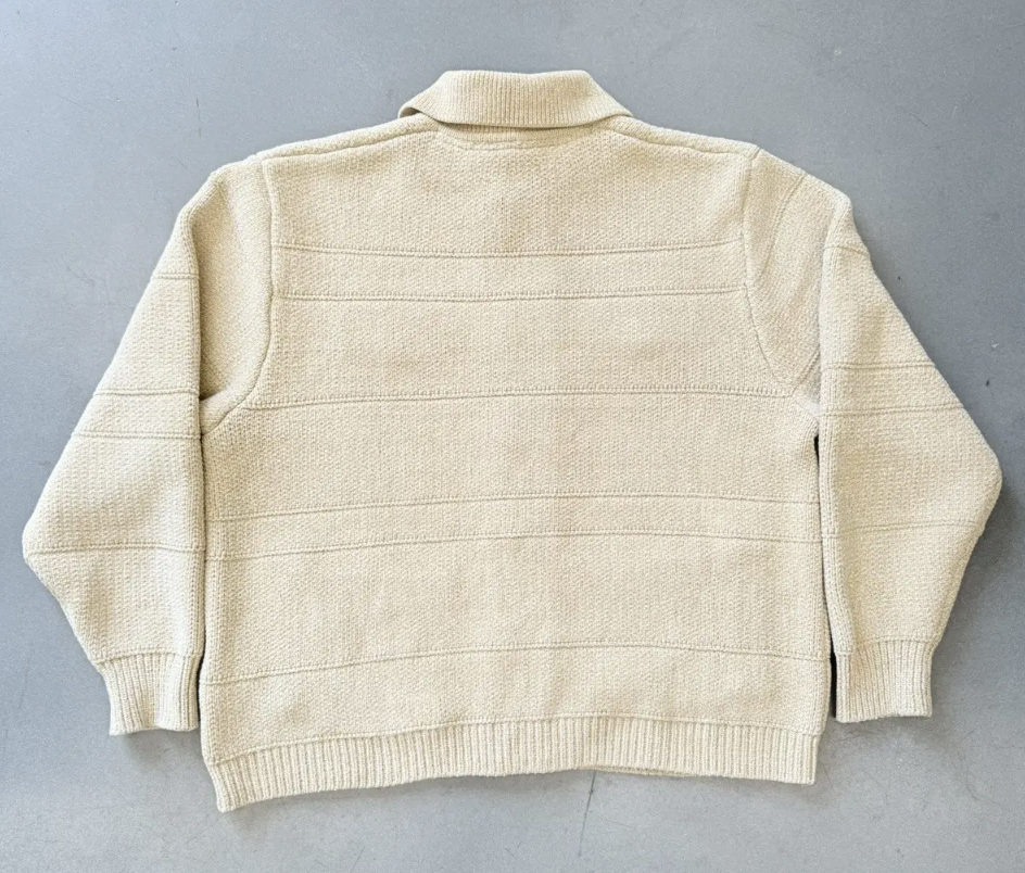 KITH Men's Stiles Knit Trucker Jacket - Plateau Beige SM BRAND NEW