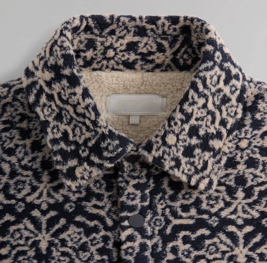 KITH Men's Paloma Tile Jacquard Sherpa Sheridan Jacket - SM BRAND NEW