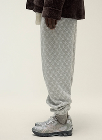 KITH Men's Bonded Fleece Nelson Sweatpants Light Heather Grey Size Medium