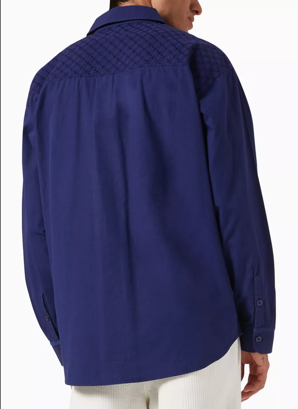 KITH Men's Lattice Floral LS Apollo Button Up Shirt - Navy Blue - Size Small BRAND NEW