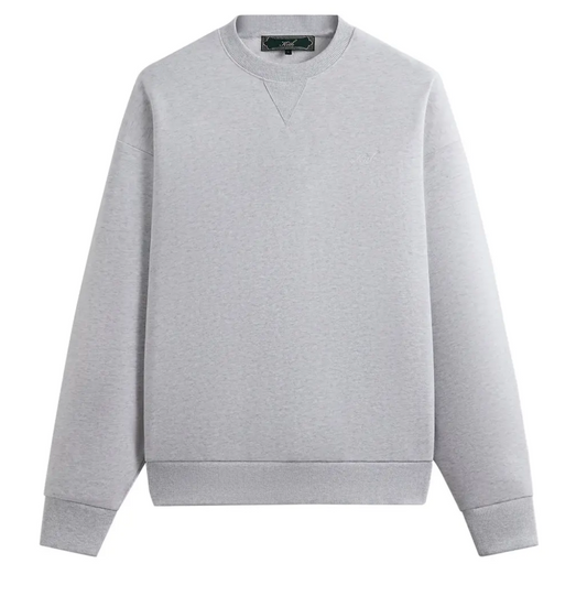 KITH Men's Paisley Nelson Crewneck Sweater - Light Heather Grey - Size Medium