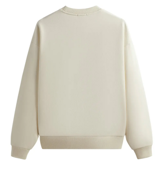 KITH Men's K&K Monogram Nelson Crewneck Sweater - Sandrift - Size Medium