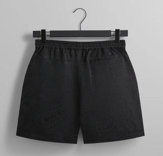 KITH Men's Jacquard Faille Cedar Short - Black - Size Extra-Small