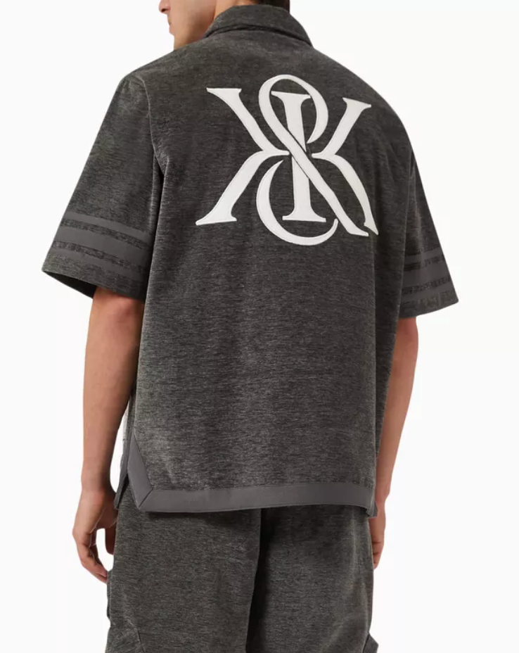 KITH Men's Chenille Woodpoint Shirt - Somber Grey - Size Large