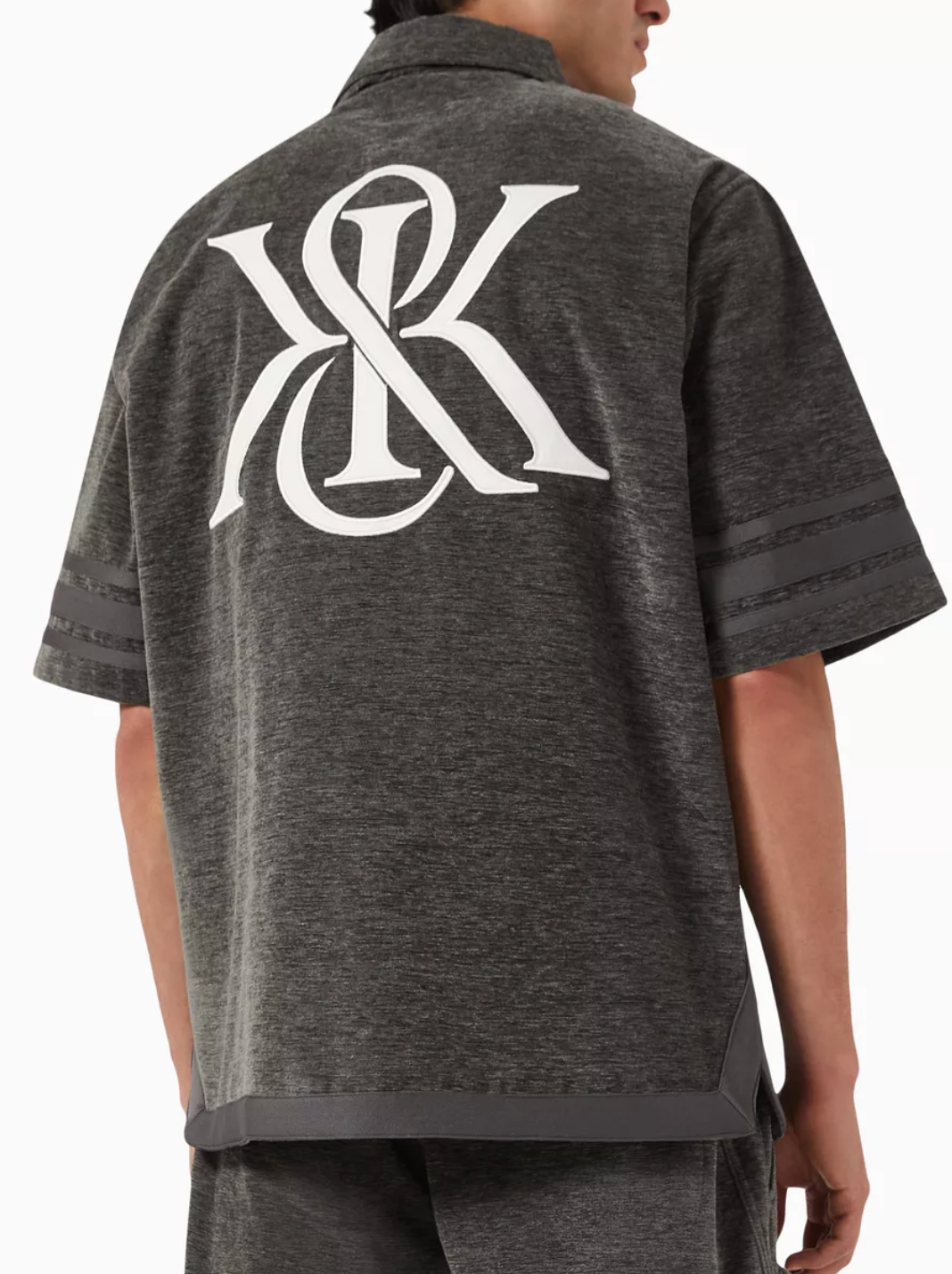 KITH Men's Chenille Woodpoint Shirt - Somber Grey - Size Large