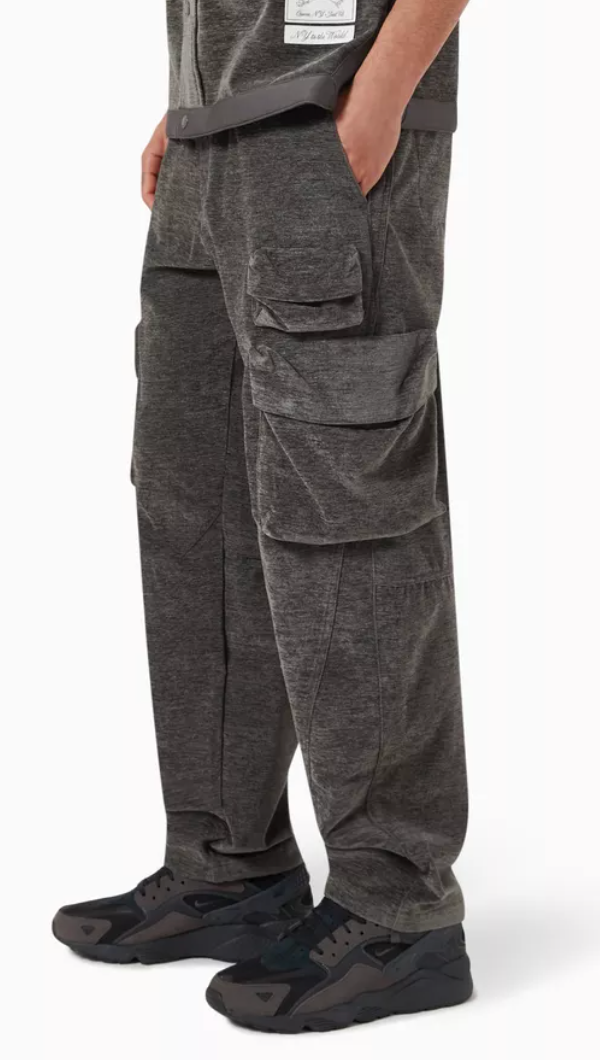KITH Men's Chenille Chauncey Cargo Pants - Grey - Size Large