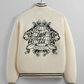 KITH Men's Wyona Full Zip Varsity Sweater - Beige - Size XL Brand New