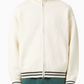 KITH Men's Wyona Full Zip Varsity Sweater - Beige - Size XL Brand New