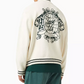 KITH Men's Wyona Full Zip Varsity Sweater - Beige - Size XL Brand New