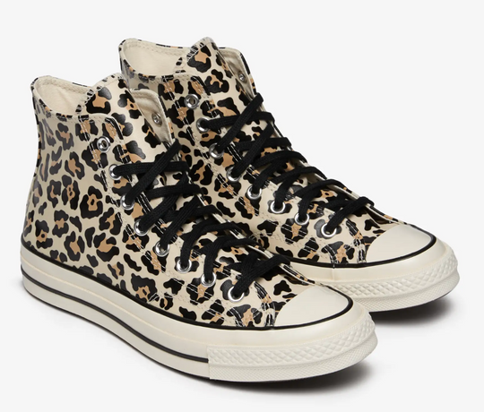 Converse Brand New Chuck 70 High 'Glow in The Dark Leopard Print' Sneakers Size 12M