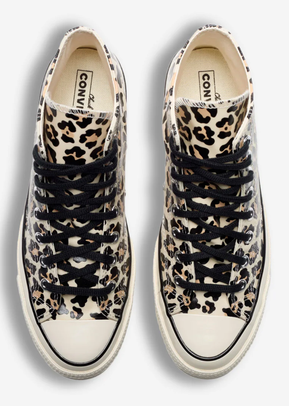 Converse Brand New Chuck 70 High 'Glow in The Dark Leopard Print' Sneakers Size 10M