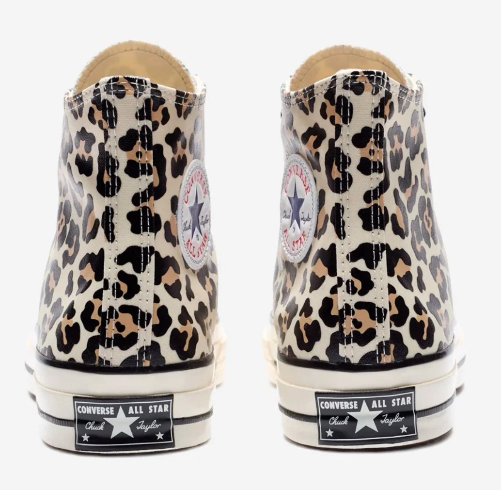 Converse Brand New Chuck 70 High 'Glow in The Dark Leopard Print' Sneakers Size 10M