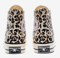 Converse Brand New Chuck 70 High 'Glow in The Dark Leopard Print' Sneakers Size 9M