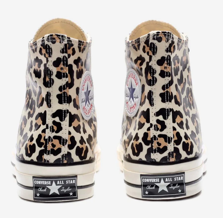 Converse Brand New Chuck 70 High 'Glow in The Dark Leopard Print' Sneakers Size 12M