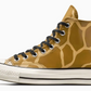 Converse Brand New Chuck 70 High 'Giraffe Print' Sneakers Size 10.5M