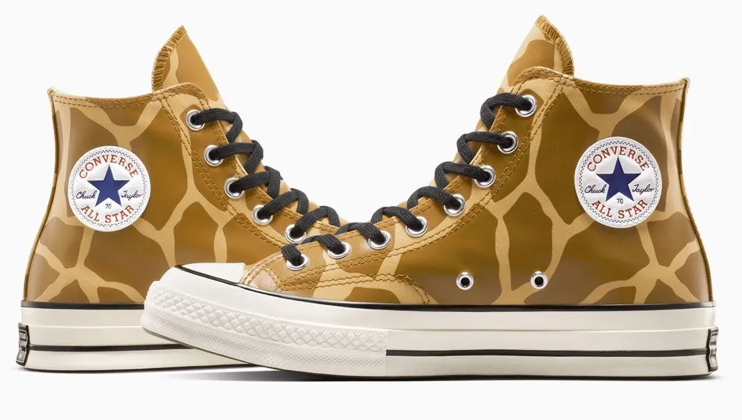 Converse Brand New Chuck 70 High 'Giraffe Print' Sneakers Size 10.5M