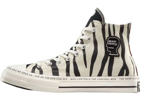 Converse X Brain Dead Men's Chuck All Star 70 High 'Multi-Print' Sneakers Size 6.5