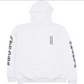 Chrome Hearts Vertical Logo Pullover Hoodie - White - Size Medium