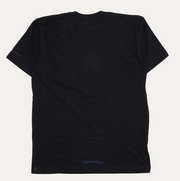 Chrome Hearts Blue Neck Logo Black S/S T-Shirt - Size Large