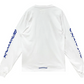 Chrome Hearts Blue Neck Logo White L/S Shirt - Size Medium Brand New