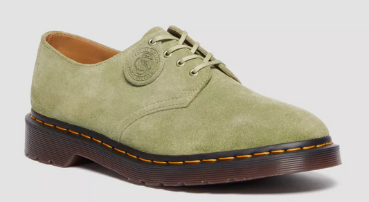 Dr. Marten's Smiths Suede Men's Shoes - Pale Olive - Size 13M