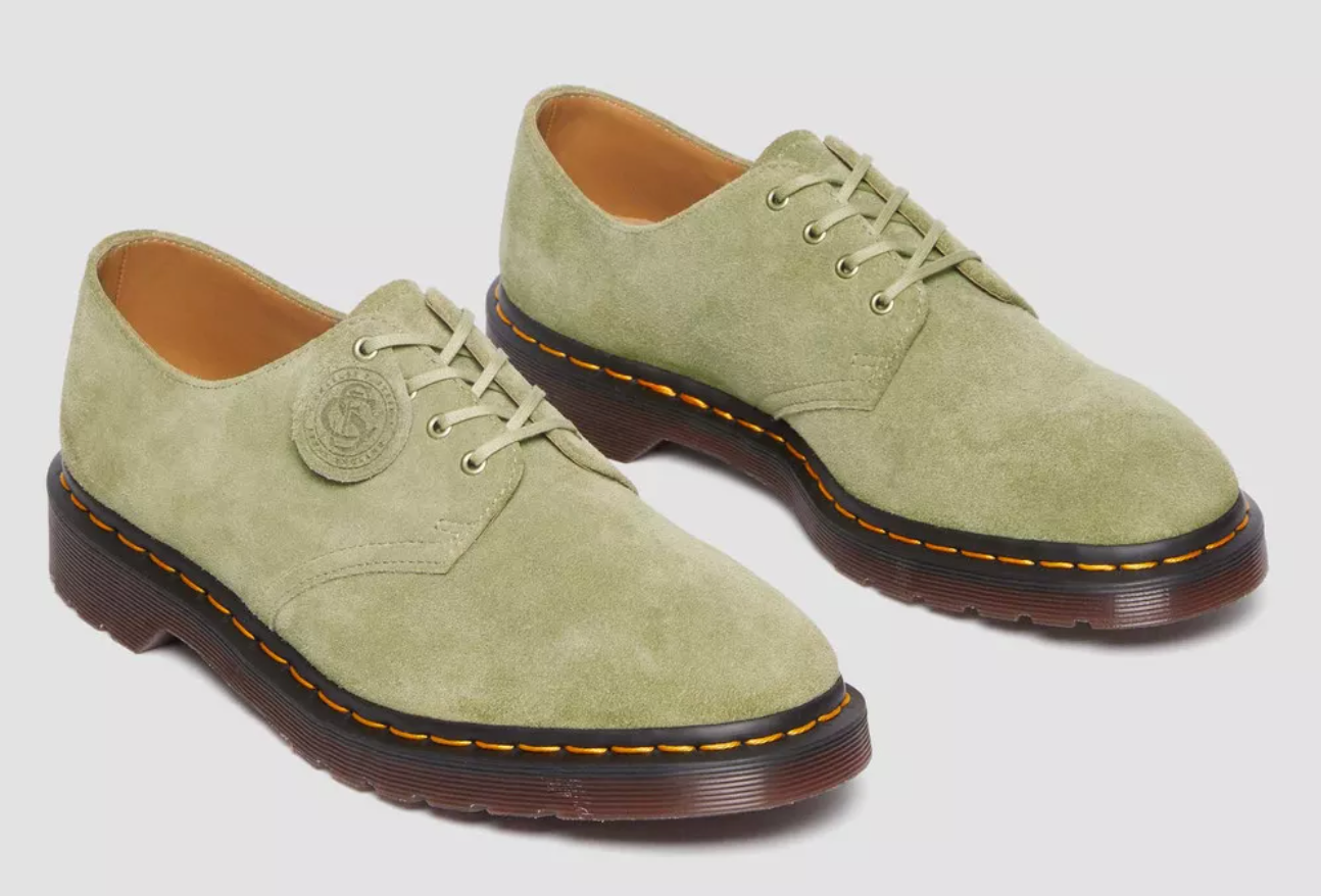 Dr. Marten's Smiths Suede Men's Shoes - Pale Olive - Size 7M