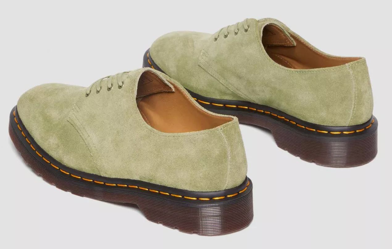 Dr. Marten's Smiths Suede Men's Shoes - Pale Olive - Size 7M