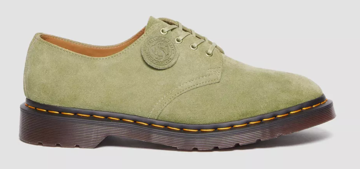 Dr. Marten's Smiths Suede Men's Shoes - Pale Olive - Size 7M