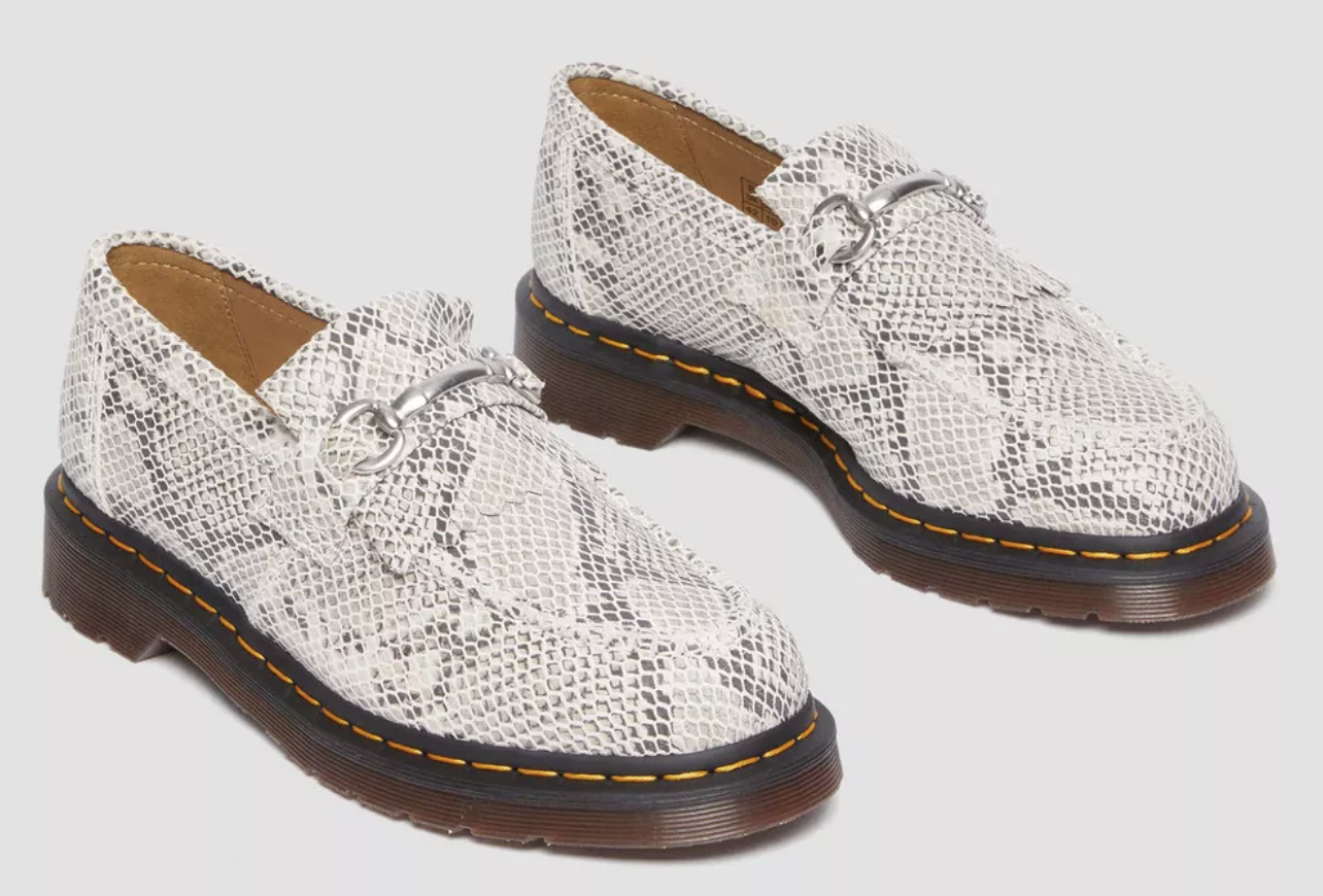 Dr. Marten's Adrian Snaffle Python Sand/Black Suede - Size 8M