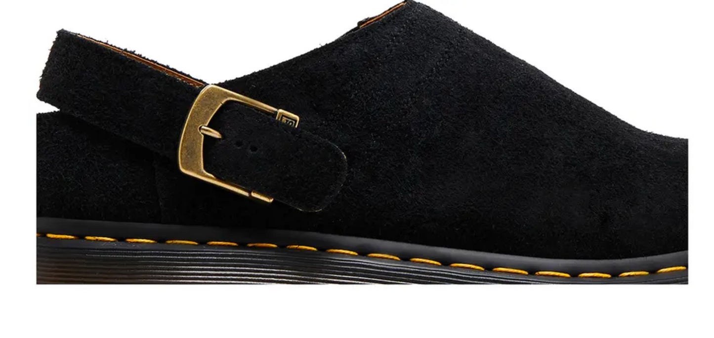 Dr. Marten's Isham Desert Oasis Black Suede Shoes - Size 13M