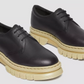 Dr. Marten's Rikard Contrast Sole Black Leather Platform Shoes - Size 8M