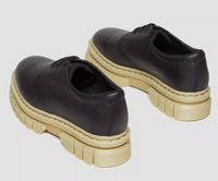 Dr. Marten's Rikard Contrast Sole Black Leather Platform Shoes - Size 8M