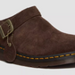 Dr. Marten's Isham 'Desert Oasis' Suede Mule Dark Brown Shoes - Size 12M