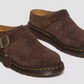 Dr. Marten's Isham 'Desert Oasis' Suede Mule Dark Brown Shoes - Size 12M