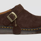 Dr. Marten's Isham 'Desert Oasis' Suede Mule Dark Brown Shoes - Size 12M