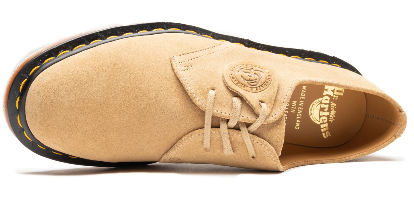 Dr. Marten's 1461 Almond Beige Buck Suede Shoes - Size 12M