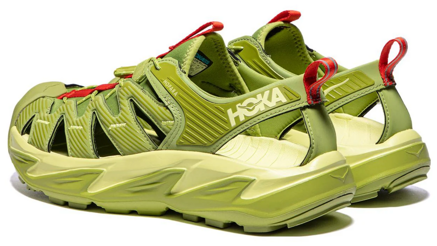 HOKA Brand New Hopara Sandal 'Dark Citron' Shoes - Size 9M