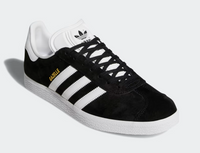 Adidas Gazelle Core Black & Cloud White Sneakers - Size 10.5M