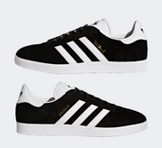 Adidas Gazelle Core Black & Cloud White Sneakers - Size 10.5M