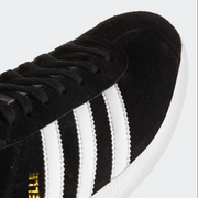 Adidas Gazelle Core Black & Cloud White Sneakers - Size 10.5M