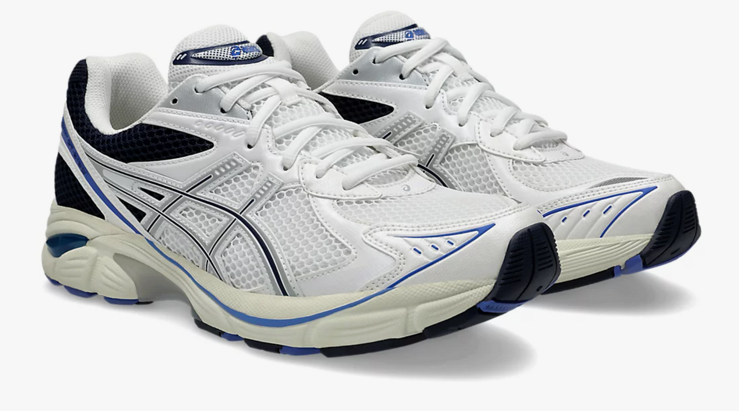 Asics GT-2160 Piedmont Grey/White/Blue Sneakers - Size 8M