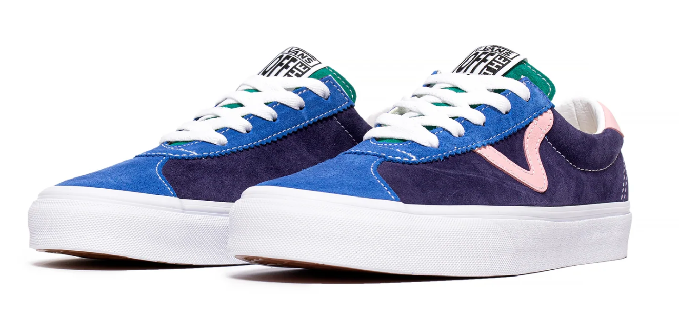 Vans UA 'Retro Court' Sport Low-Top Shoes Blue/Pink - Size 8.5M